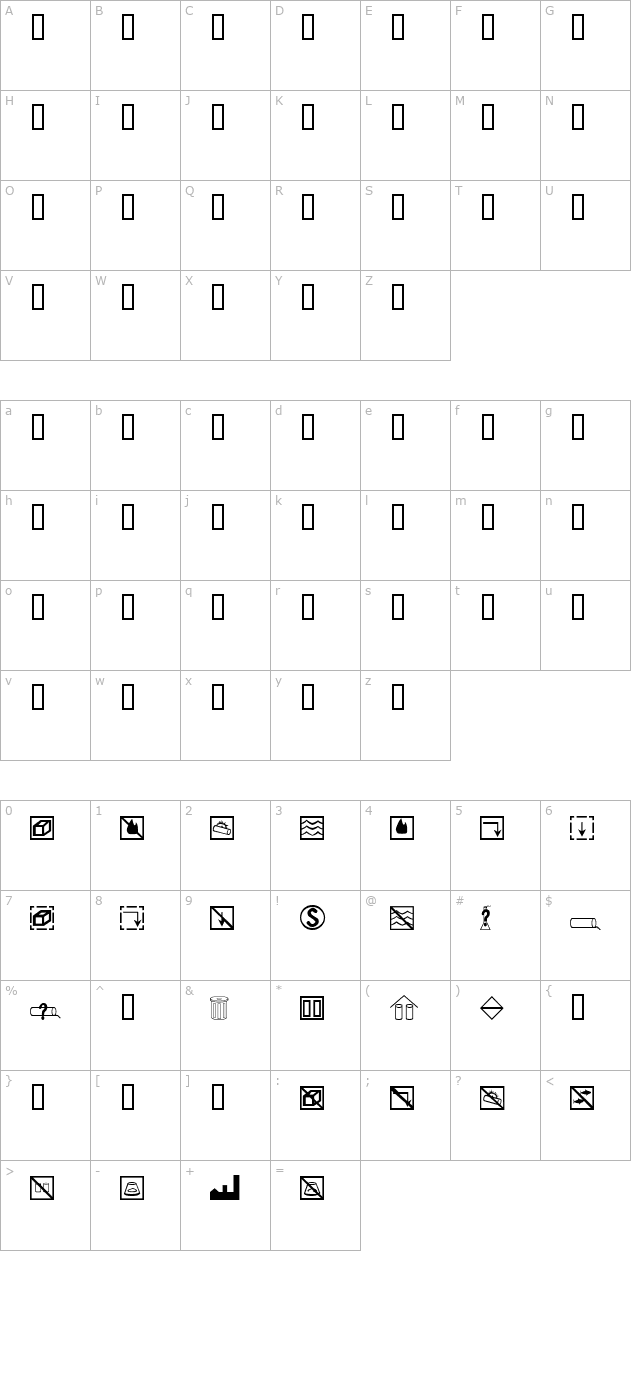 bcmelp-epd-symbols character map