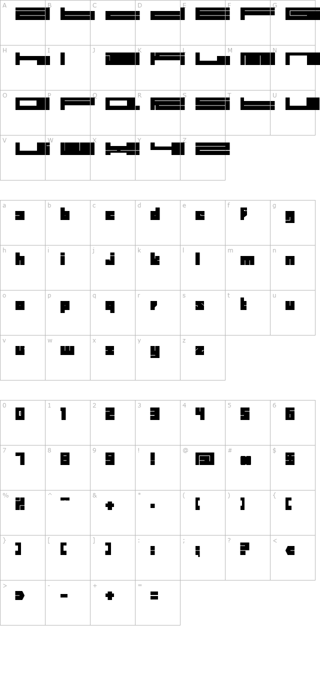 bd-billding-long character map