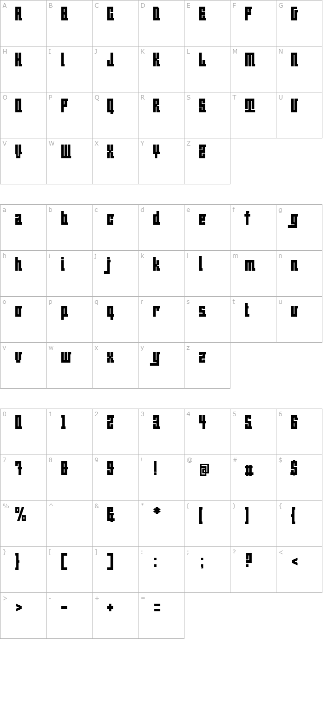 beijingwigowhat-normal character map