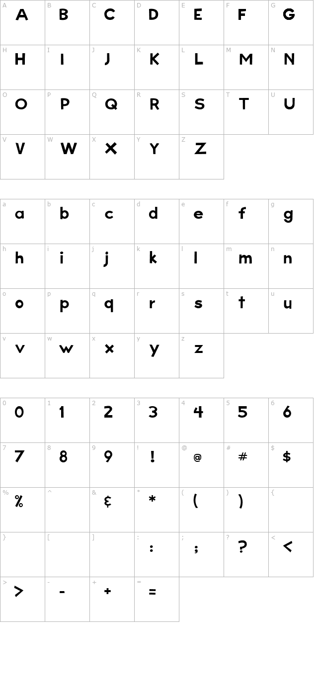 big-sky character map