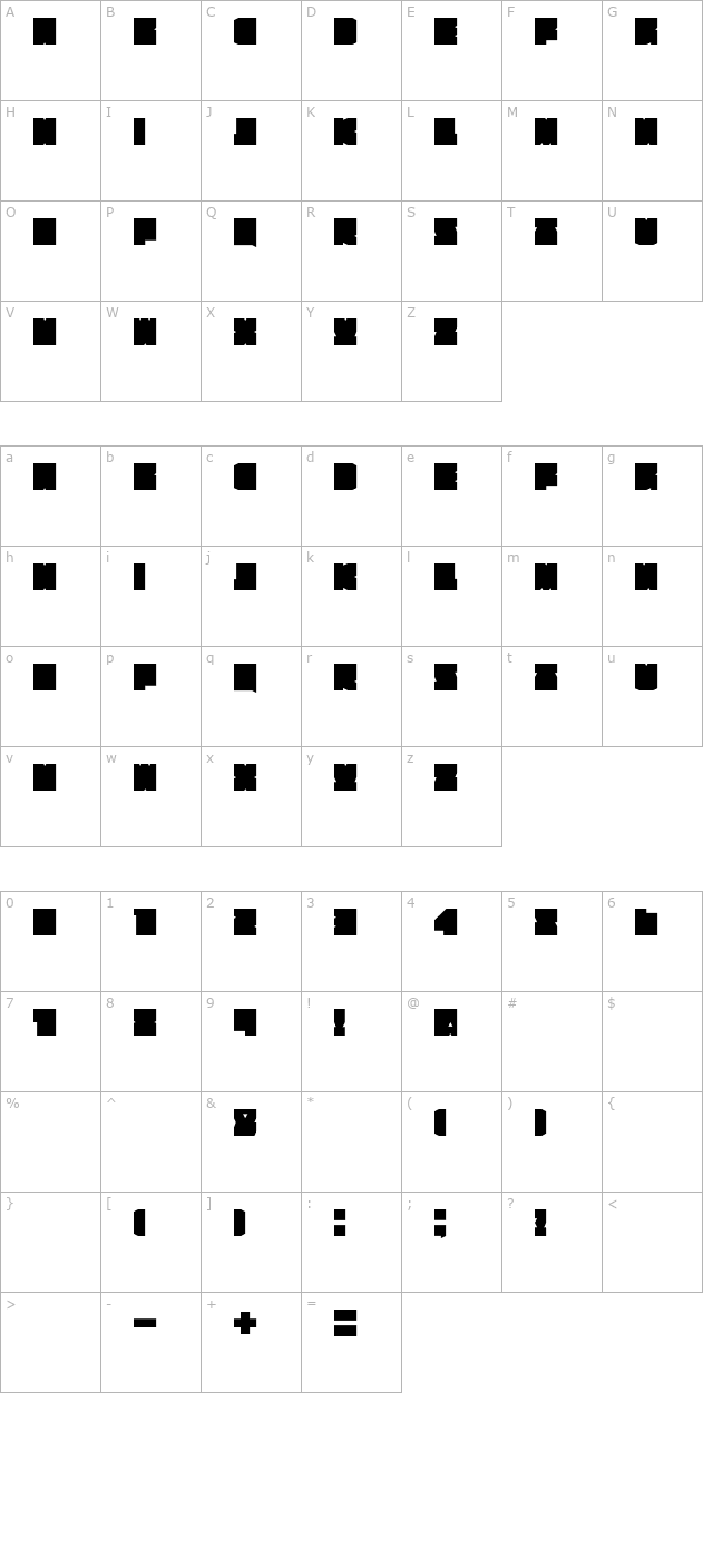 Bildhauer Kant character map