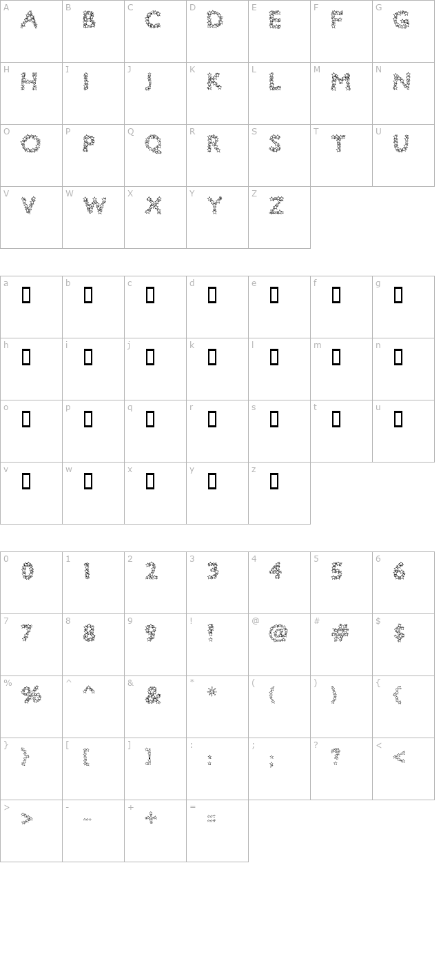 Bingo Star character map