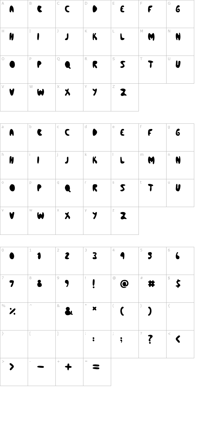 bleeding-heart character map