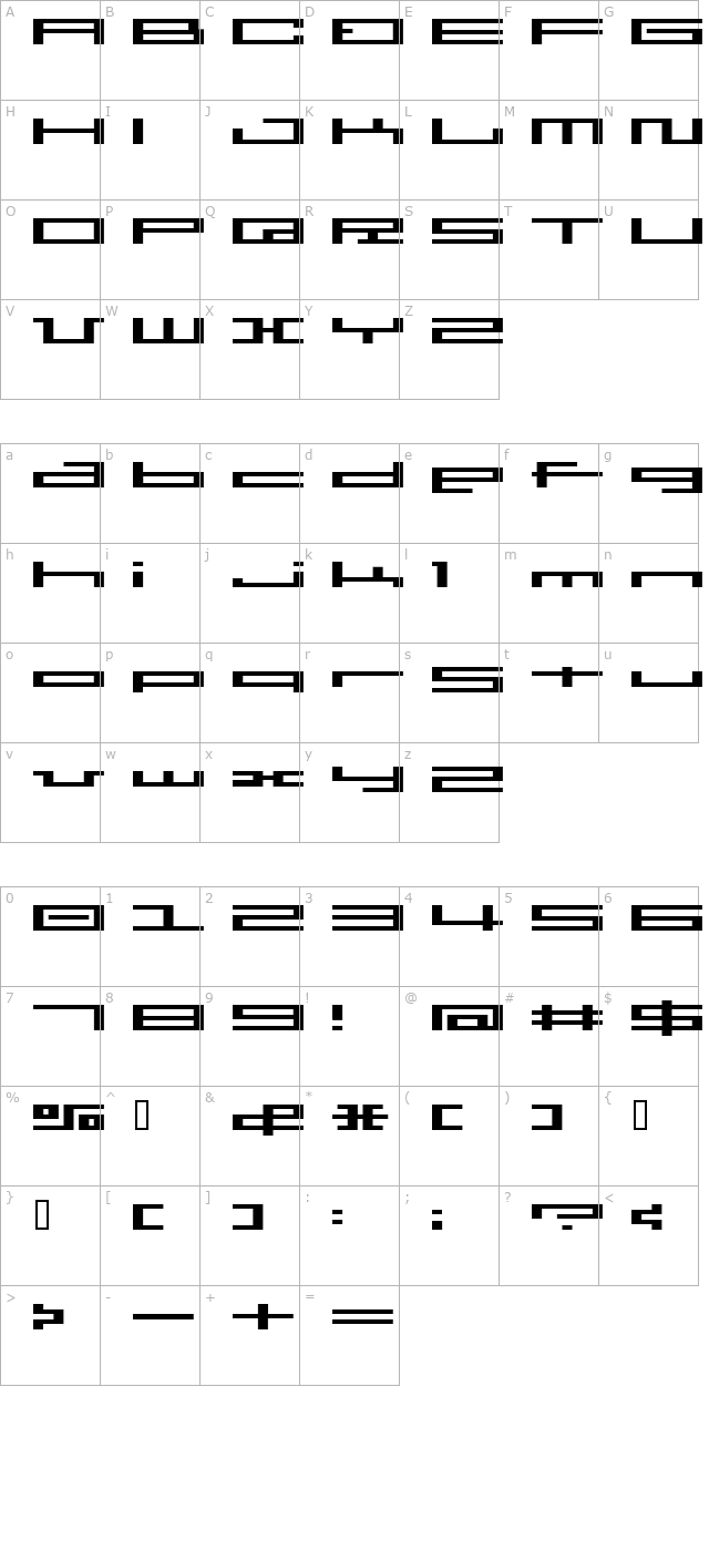 bm-press character map