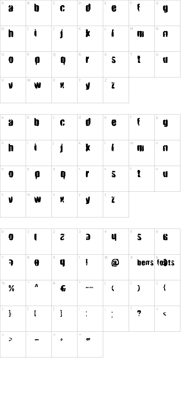 bn-smash character map