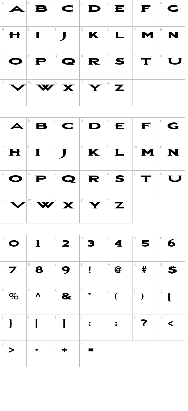 Bon Jovi character map