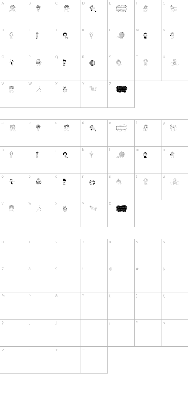 bonecas-de-pano character map