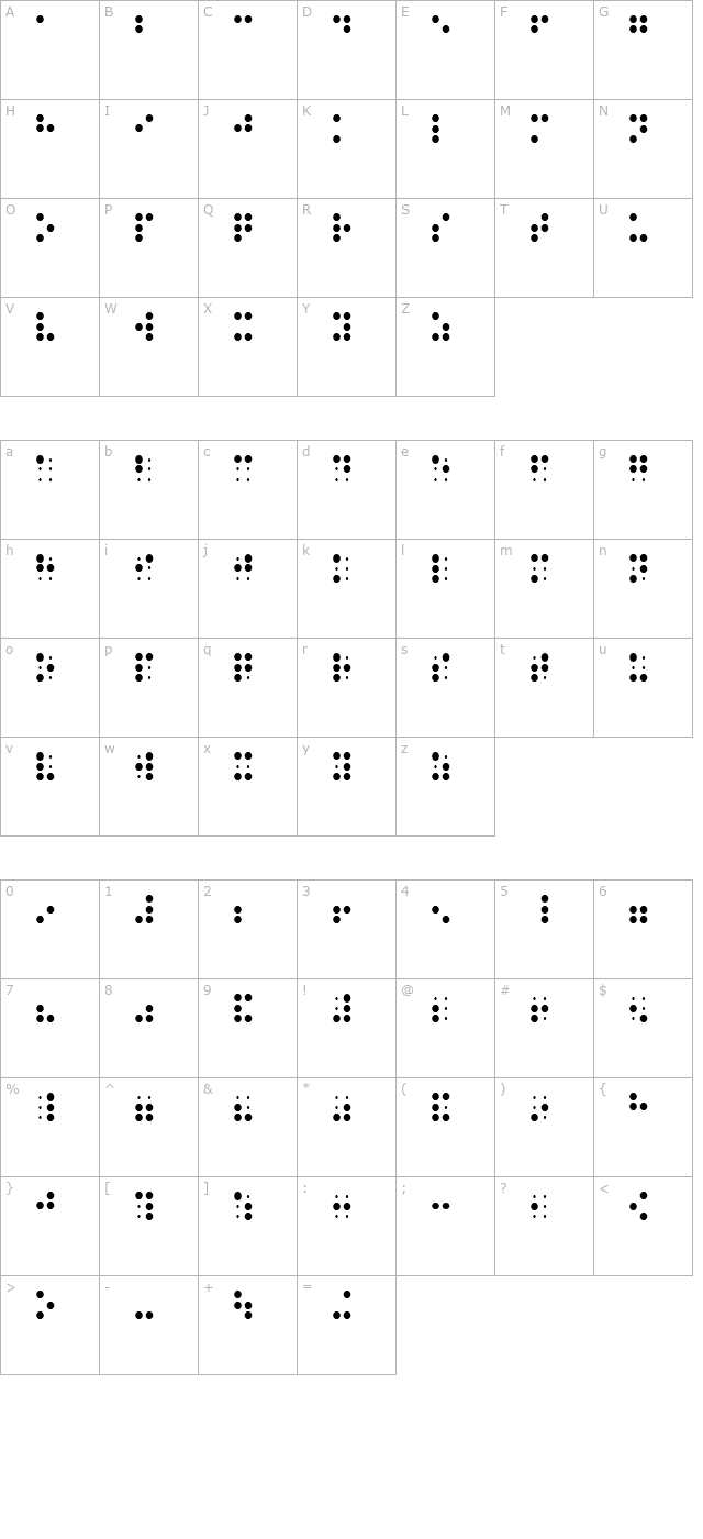 braille character map