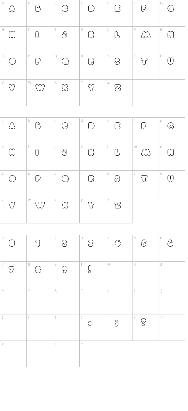 bright-lights character map