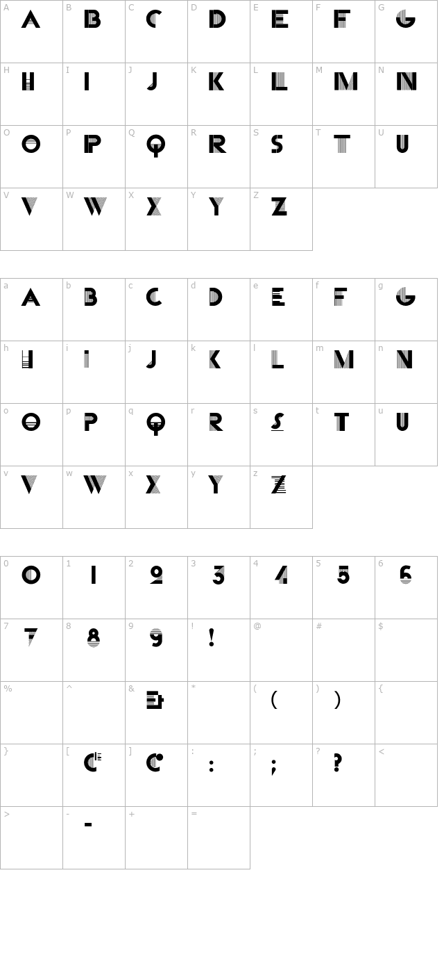 cassandratwo character map