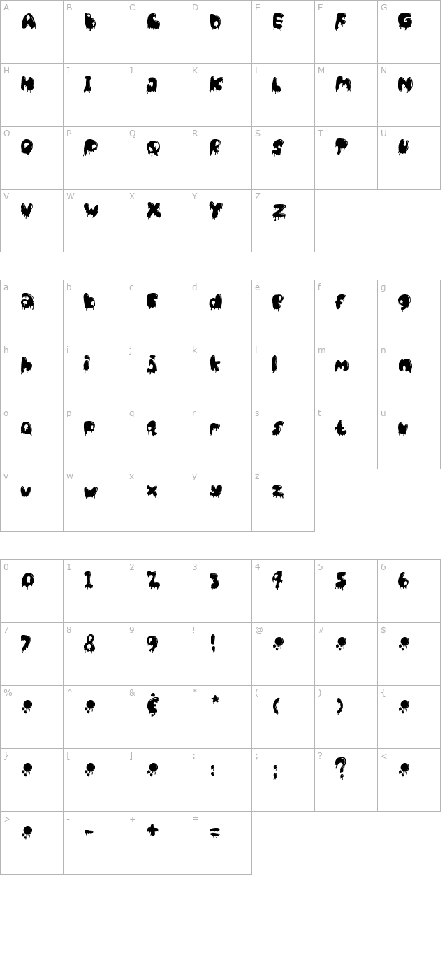 cat-basah-kental character map