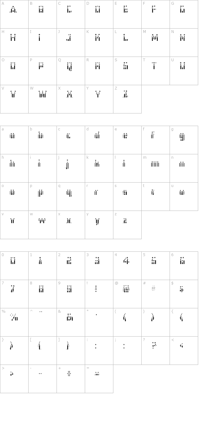 cfb1-american-patriot-solid-2-bold-otf character map