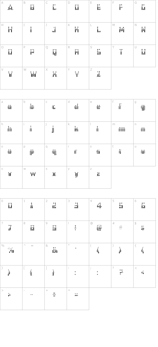 cfb1-american-patriot-spangle-2-bold character map