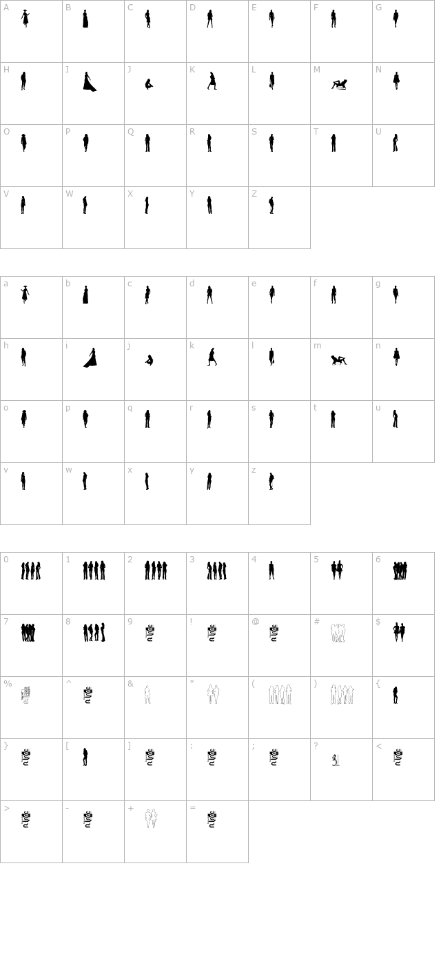 chicas-y-mujeres character map