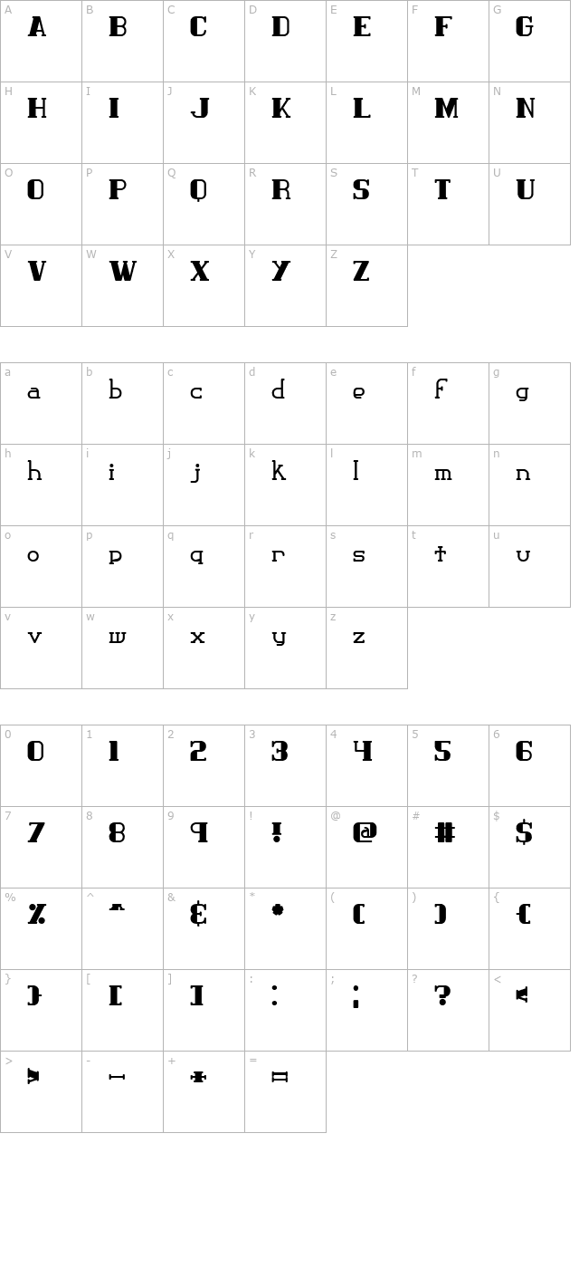 classic-trash-1-brk character map