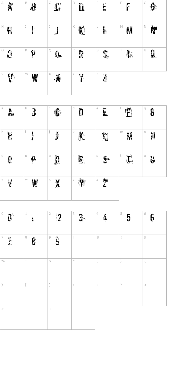 cocaine-nosejob character map