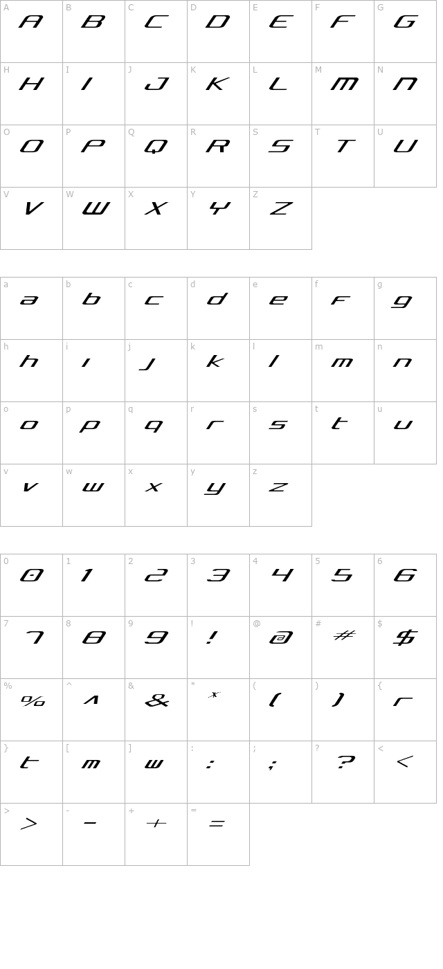 concielian-light character map