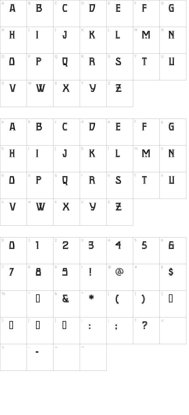 conquistadorman-nf character map