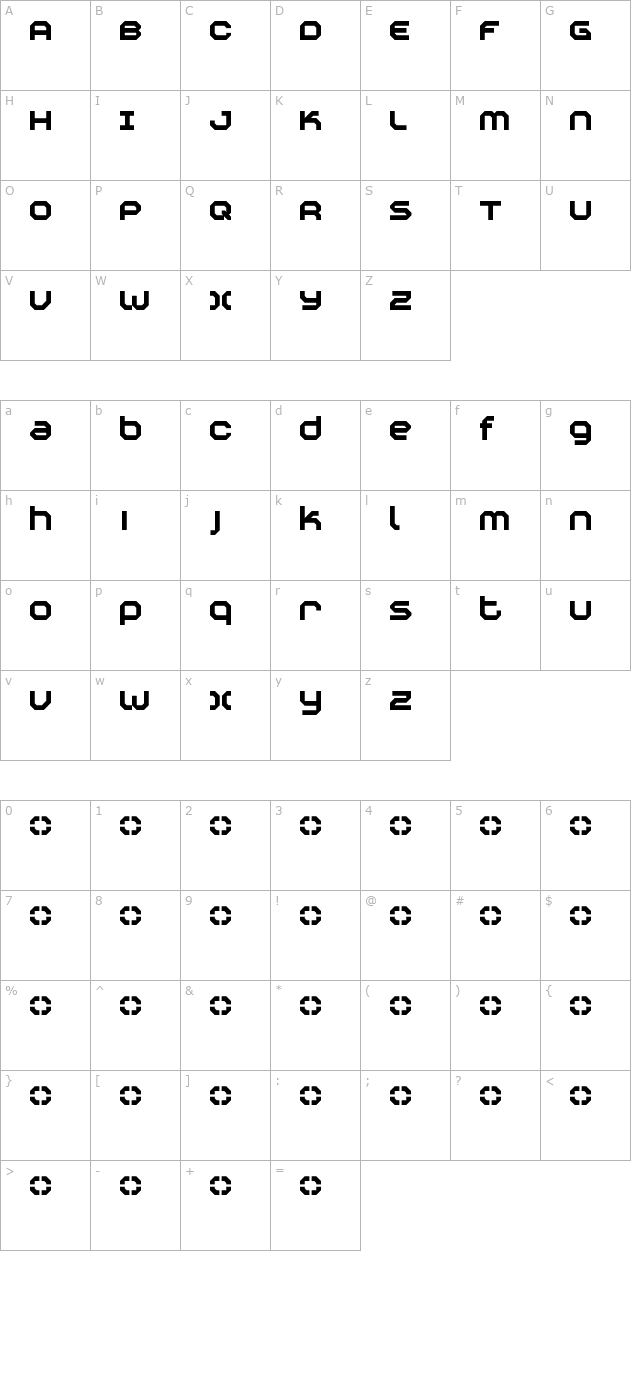 construktiv character map