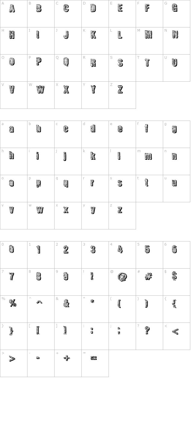 Corporate Suit character map