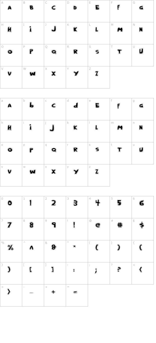 crappity-crap-crap-pro character map