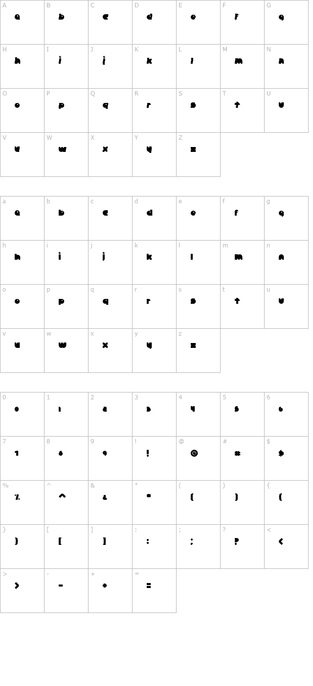 crazy-diamond character map