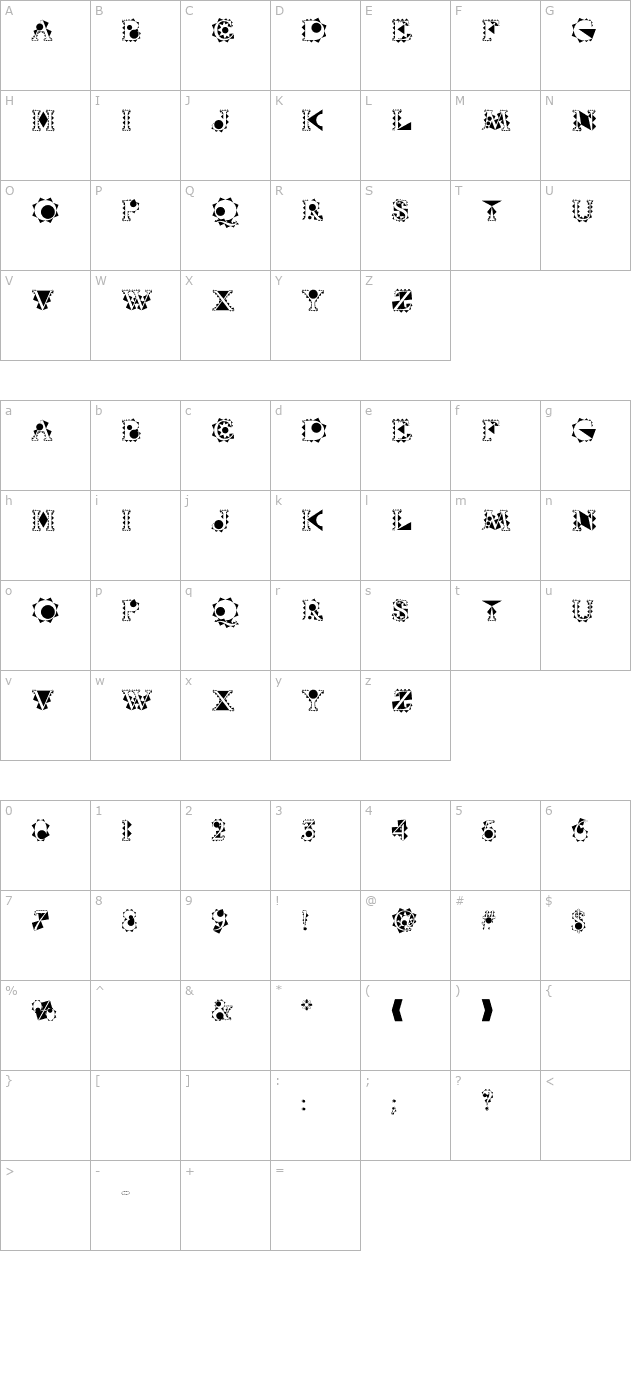 crystalbalzac character map