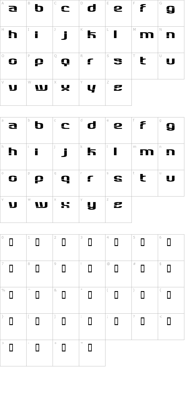 datapad character map