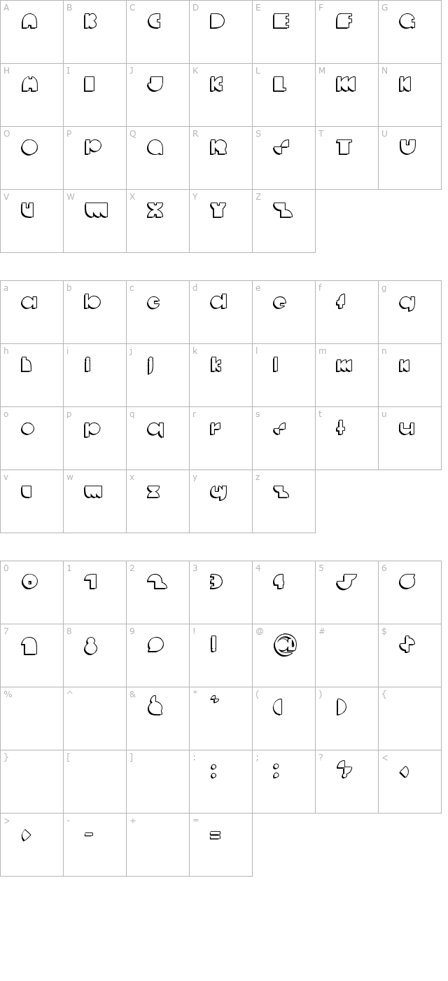 Decco Disco Casual character map