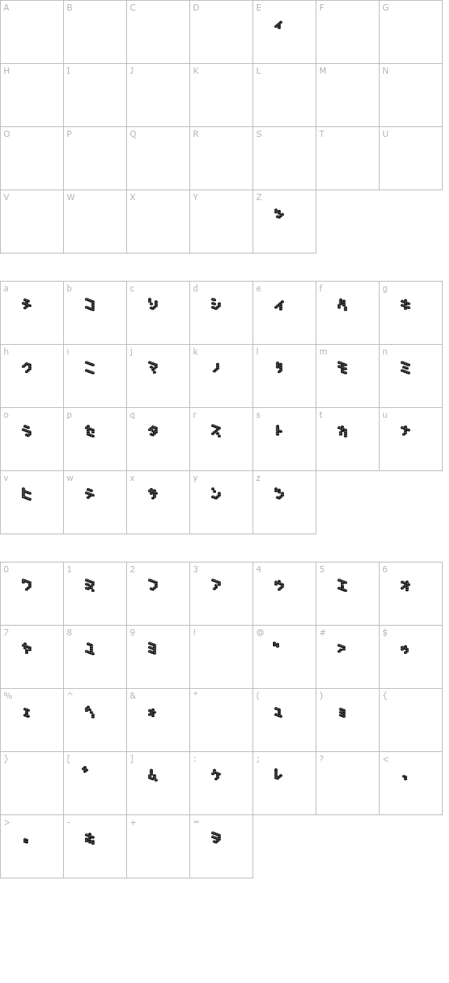 demoncubicblock-nkp-tile character map