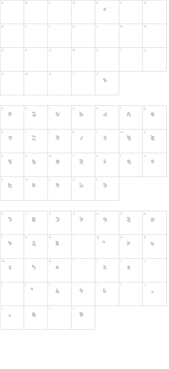 demoncubicblock-nkp character map