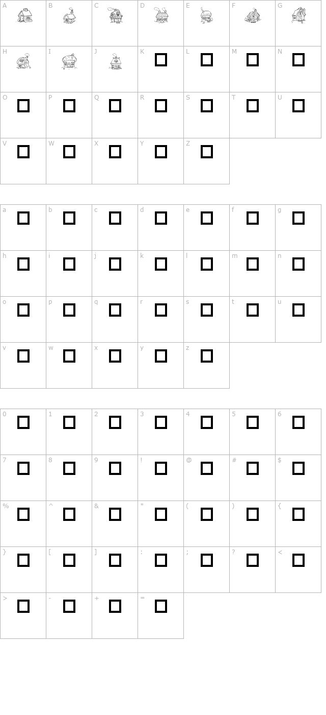 Destiny Little Houses character map