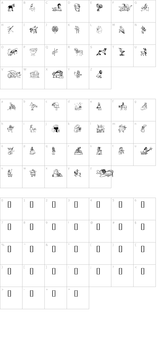 ding-delights character map