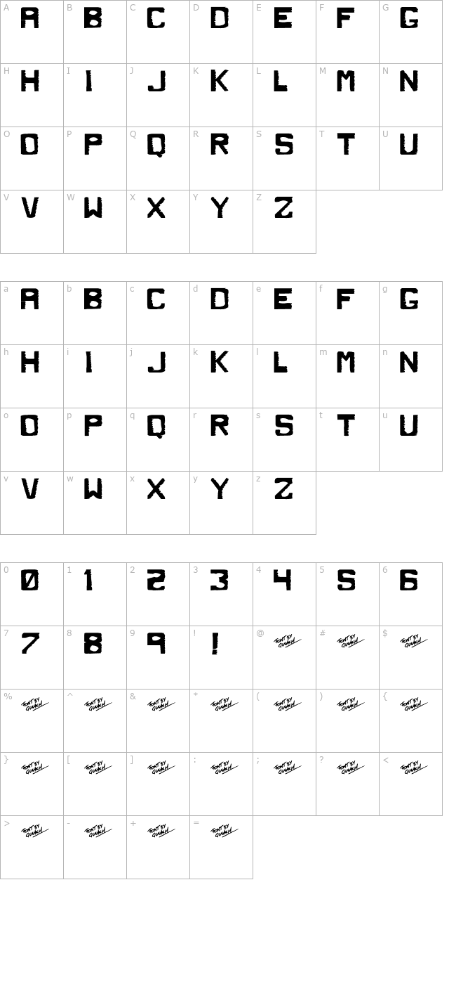 dirty-dung-solid character map