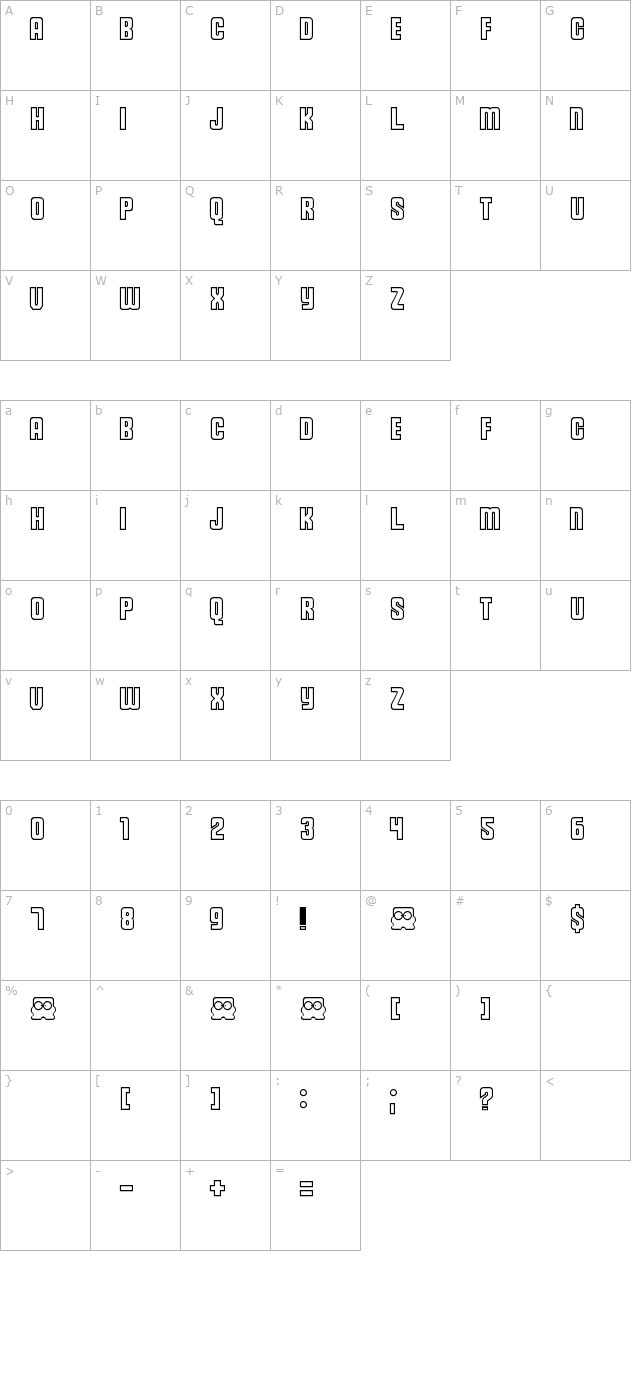 Diskun character map