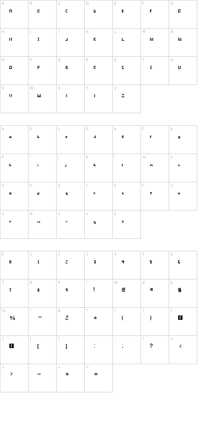 Dispose character map