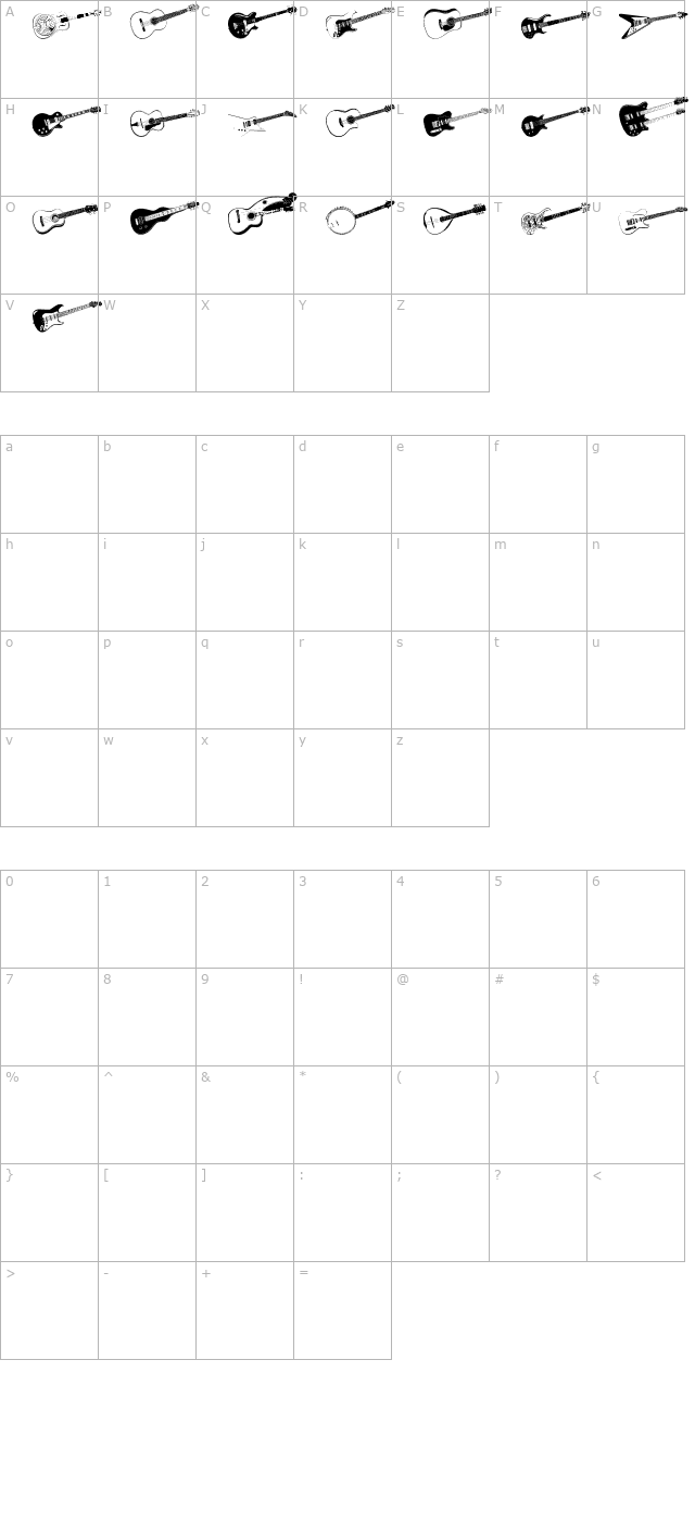 dj-stringed character map