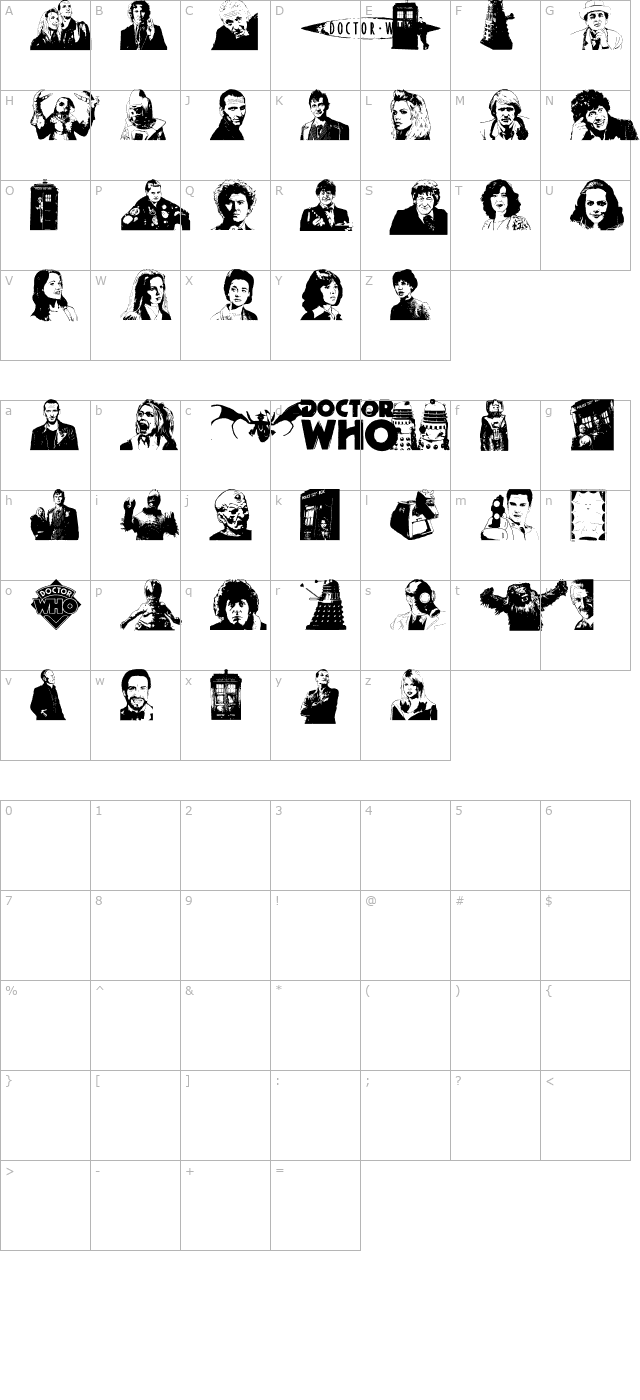 doctor-who-2006 character map