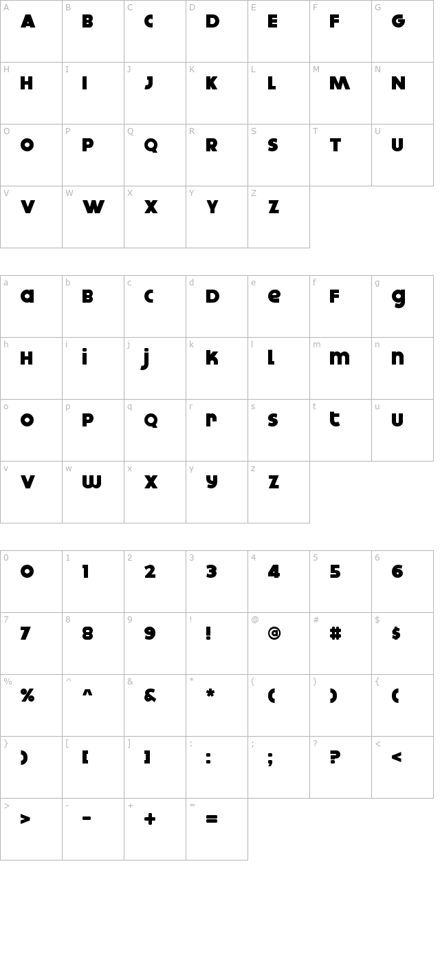 Dokyo character map