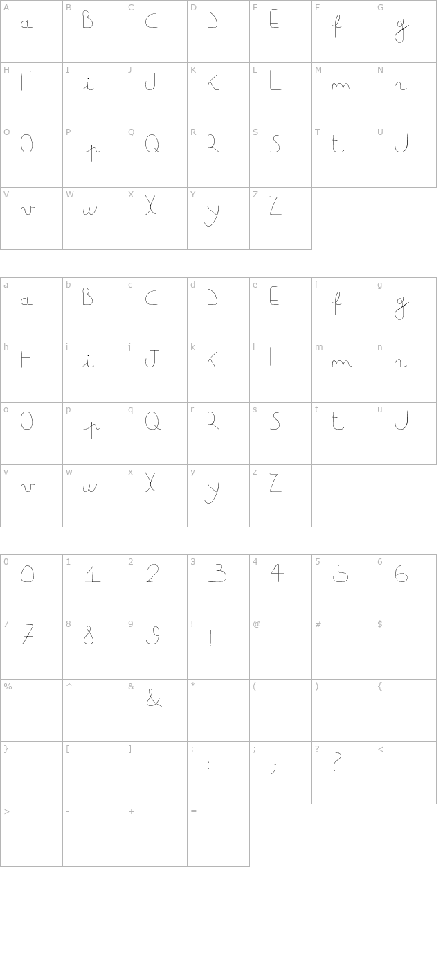 downligthboy character map