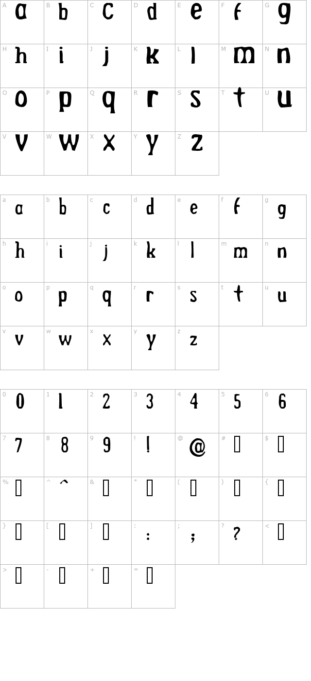 drek-normal character map