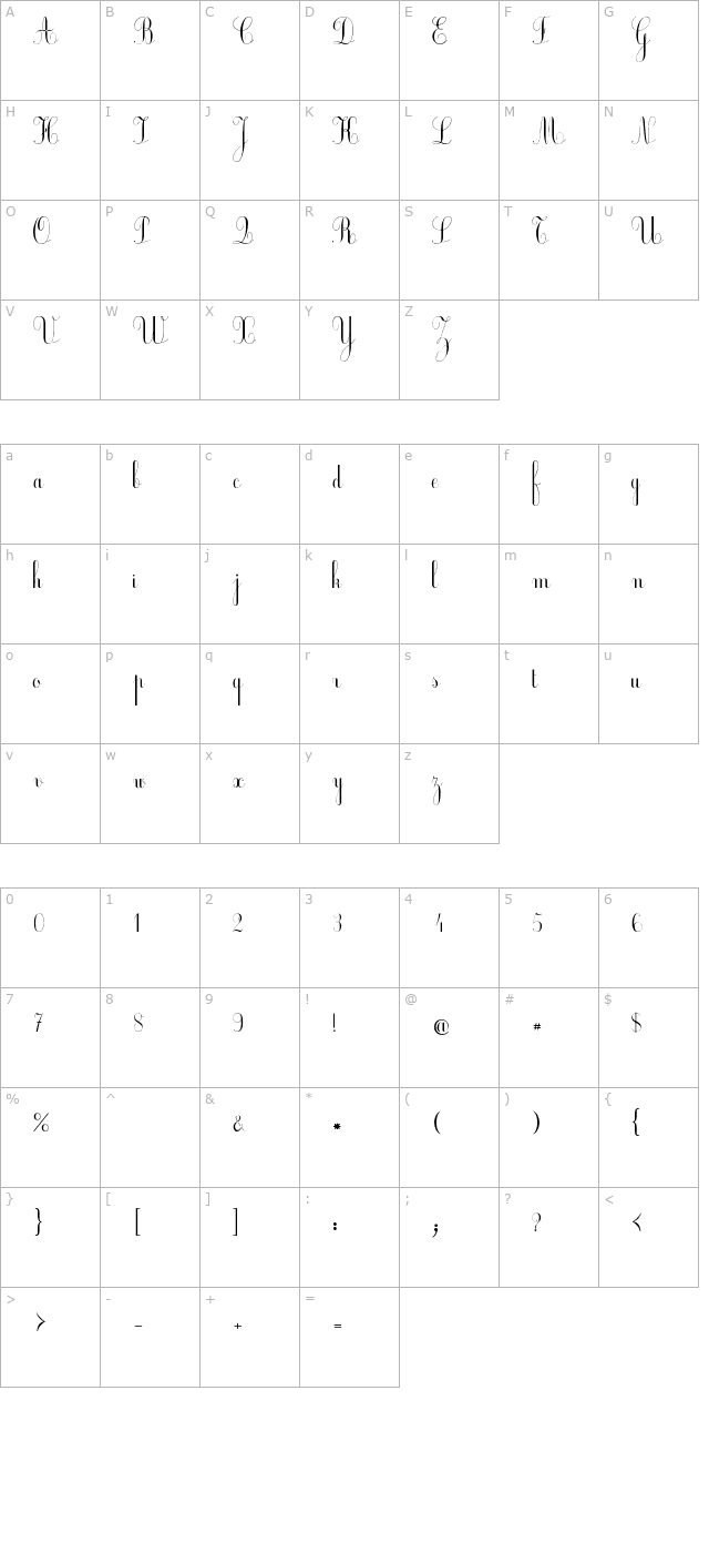 ecolier-court character map