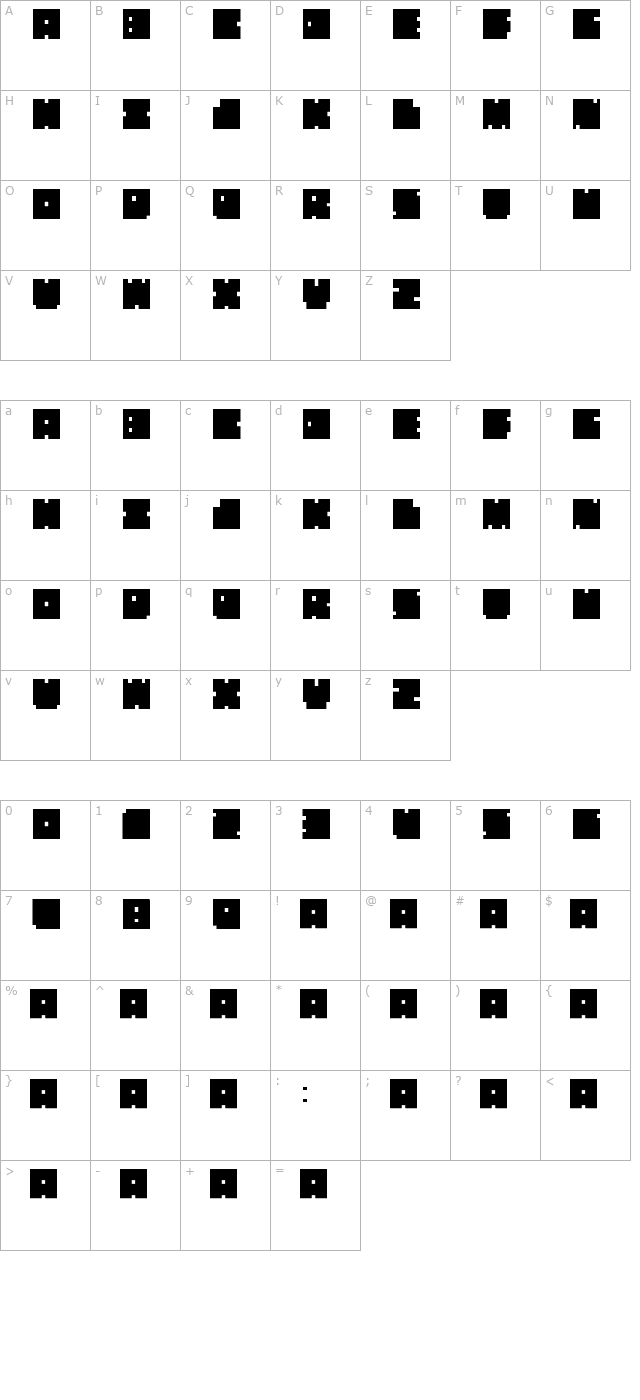 elvi-esna character map