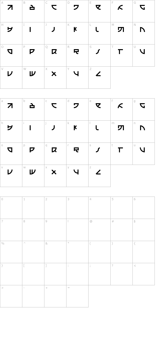 Emison character map