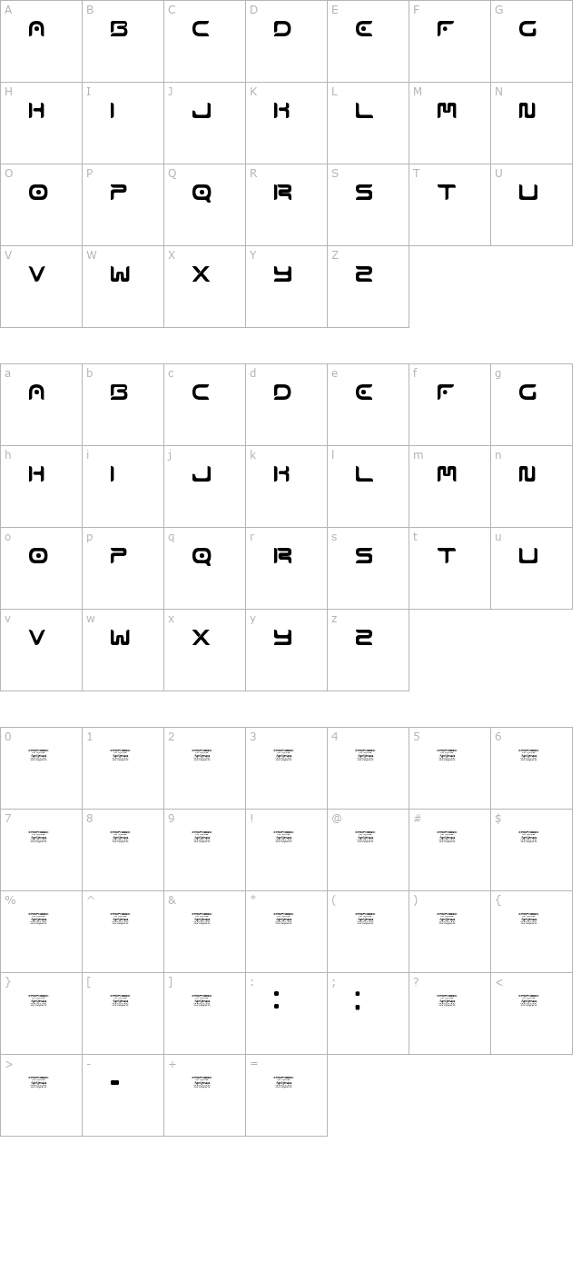 Emophonic character map