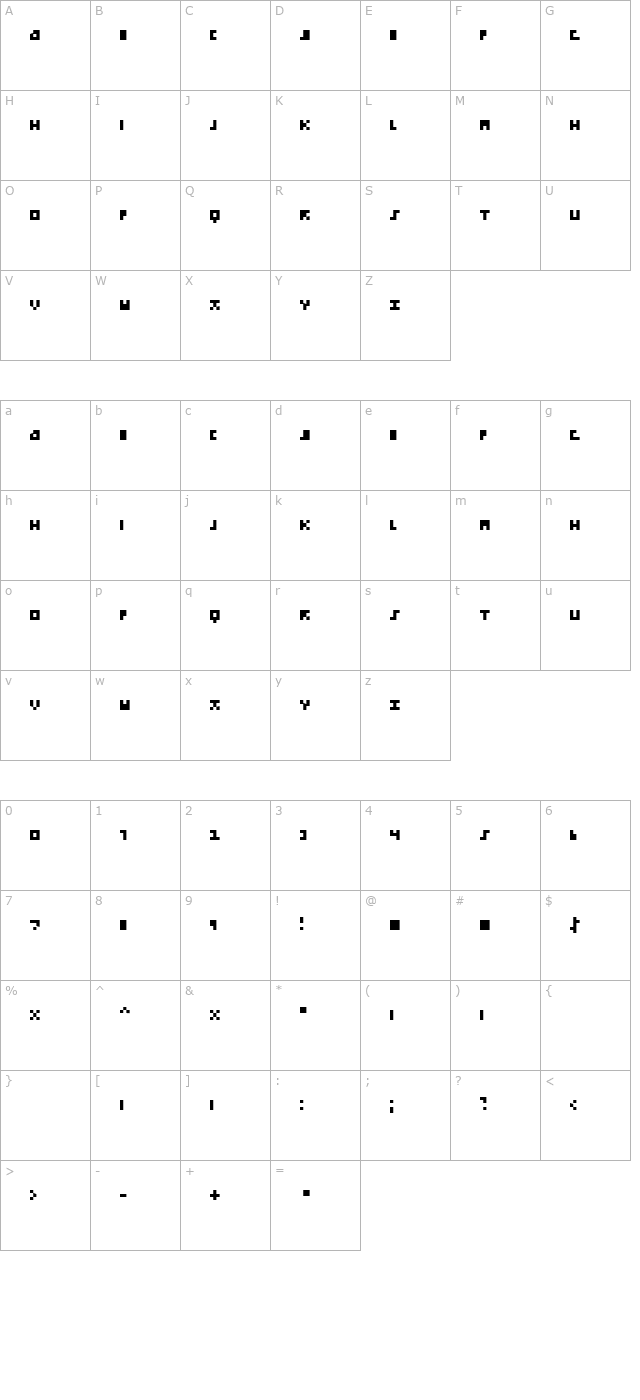 Emp_Pix character map