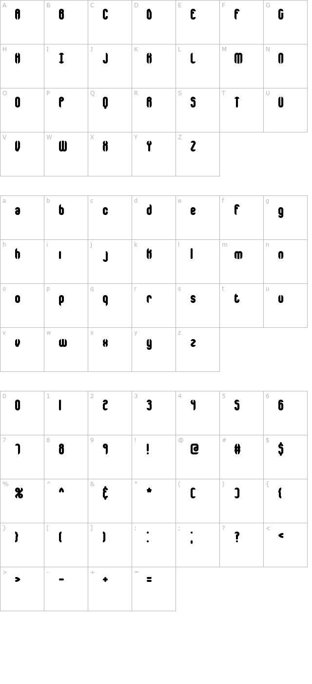 encapsulate-plain-brk character map