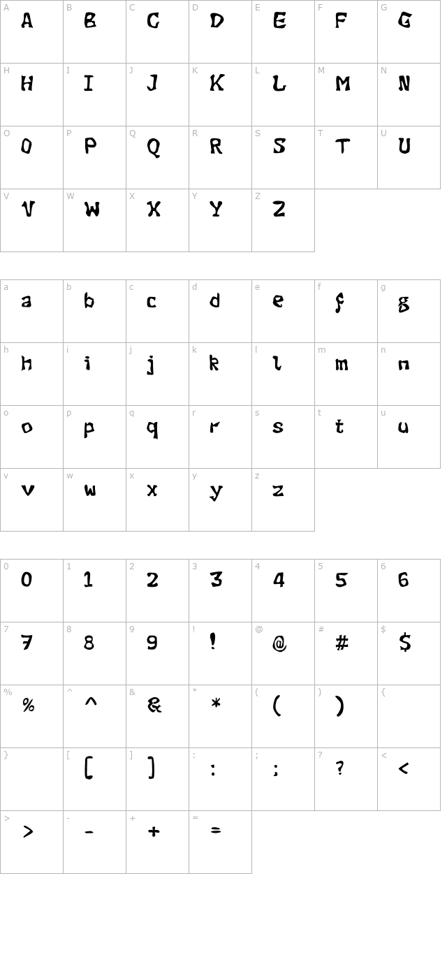 Evil Green Plant character map