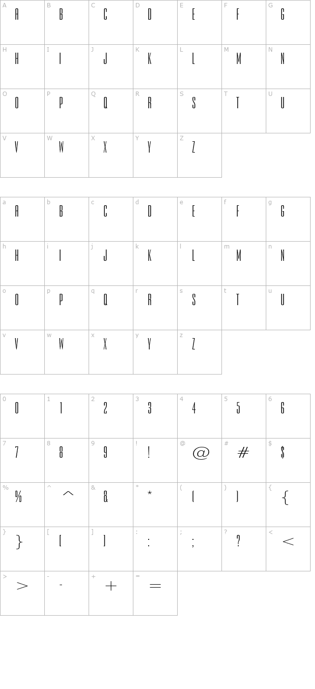 expel-wide-normal character map