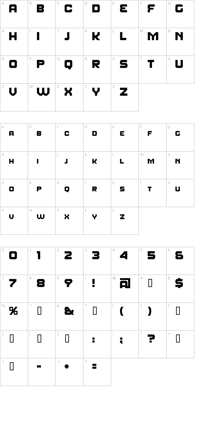 fear-factor-smallcaps character map